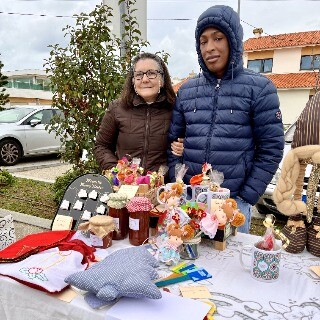 Imagem da ALADI na primeira edio do Mercadinho de Natal em Lavra