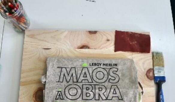 Leroy Merlin traz à ALADI workshop “Como criar texturas num quadro”