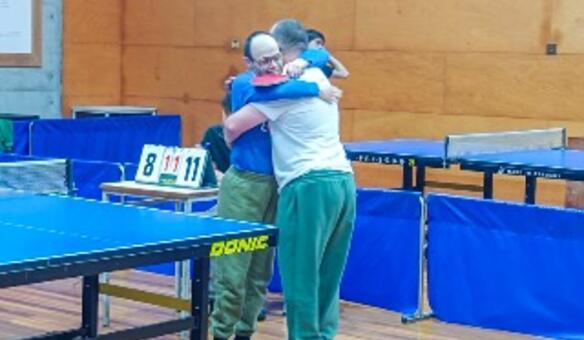 Duas vit�rias para a ALADI em torneio de t�nis de mesa